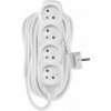 EMOS SK s.r.o. Predlžovací kábel 10 m / 4 zásuvky / biely / PVC / 1 mm2 - P0410