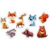 Puzzlika Náučné puzzle 8 zvieratiek Lesné zvieratká