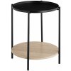 tectake 404260 odkladací stolík sunderland 45,5x54,5cm - industrial svetlé drevo, dub sonoma