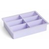 Formička na ľad Hay obdĺžnikové kocky orgovánová - HAY Silikonová forma na ľad 6 Cubes XX Large Lilac