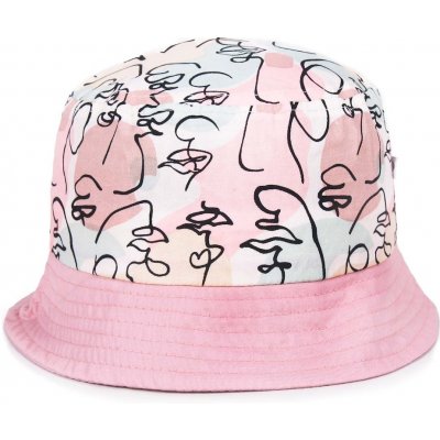 Yoclub Kids's Bucket Hat šedá ružová