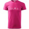 EKG baseball loptička - Klasické pánske tričko vyššej gramáže - 3XL ( Purpurová )