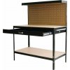 Strend Pro Stôl Racks DWB60, pracovný, do dielne, 1x zásuvka, 120x60x150 cm, max. 230 kg