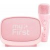 myFirst Voice 2 karaoke set: mikrofón a bezdrôtový reproduktor s efektmi úpravy zvuku ružový