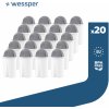 Wessper 20x filtračná vložka Wessper ack na tvrdú vodu pre filtračné nádoby na tvrdú vodu Dafi Classic AGD+, AQUAPHOR: Ideal, Standard, Line, Alisa, Aqua Optima, BRITA: všetky modely pre filtračné nád