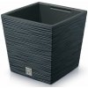 PROSPERPLAST Kvetináč FURU SQUARE LOW 30cm antracit
