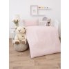 MKLozkoviny.sk Bavlnené obliečky Renforcé do postieľky – Jasmine púdrová - 100 × 135 cm - 40 x 60 cm
