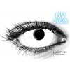 Lucifer Crazy šošovky - nedioptrické - UV GLOW WHITE mini sclera (2 šošovky)