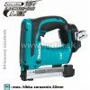 Makita DST112Z pre použitie ako v interiéri tak ja exteriéri pri stavebných prácach so šírkou svoriek 10mm a dĺžkou 10-22mm o kapacite zásobníka spôn 84ks, možné vystreliť až 6000ks na jedno nabitie.