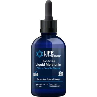 Life Extension Rýchlo pôsobiaci tekutý melatonín - 59 ml