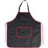 Sibel Cindy Apron Black (596372202) - kadernícka zástera čierna s červenými prvkami