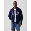 GAP Mikina s logom unisex Tmavomodrá S