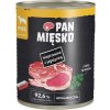 PAN MIĘSKO Mokré krmivo pre psov s bravčovým a jahňacím mäsom 800 g