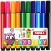 FIXOFFKY 10 ks hrubé trojhranné fixy pre deti pohodlný úchop & sýte farby