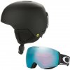 Lyžiarska prilba OAKLEY Mod1 Mips Black FP + OAKLEY Flight Deck M w/Prizm Snow Sapphire Irid