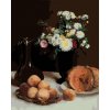 Diamantové maľovanie Diamondi - ZÁTIŠIE S KARAFOU, KVETINAMI A OVOCOM (HENRI FANTIN-LATOUR), 40x50 cm, bez rámu a bez vypnutia (606138A)