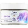 Dove Bath Therapy Renew jemný telový peeling Wild Violet & Pink Hibiscut 295 ml