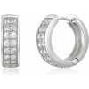 SOFIA strieborné náušnice kruhy so zirkónmi COEZB50396