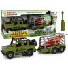 Lean Toys Šróbovací Jeep s Dinosaurom