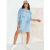 Gastor mikinové šaty s mašličkami EY2464 svetlomodré