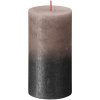 Bolsius Sviečka bolsius Rustic, Vianočná, Sunset Creamy Caramel+ Anthracite, 130/68 mm