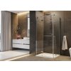 Aquatek VIP2000 R13 Rohový sprchový kút 100x80x200cm, krídlové dvere, číre sklo AQ VIP2000R13CH100X8062