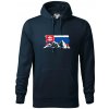 Slovenské hory - Mikina pánska Cape s kapucňou - 3XL ( Tmavomodrá (takmer čierna) )