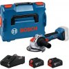 BOSCH Úhlová bruska GWX 18V-8 (X-LOCK, 2x akumulátor 18V/4Ah, krabice) 06019N9102