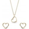 Súprava zlatých diamantových šperkov v tvare srdca KLENOTA S0613203
