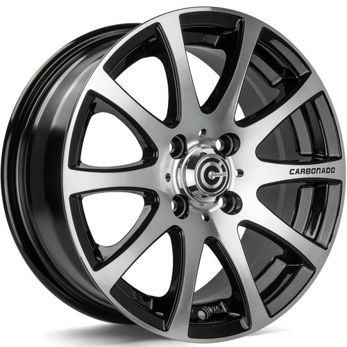 Carbonado GTR Sports 4 6,5x15 5x100 ET35 black front polished