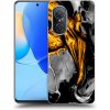 Picasee silikónový prehľadný obal pre Huawei Nova 9 SE - Black Gold