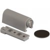 Walteco Nábytkový magnet s podložkou, nosnosť 3,5 kg, sivý , 84504