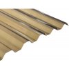 Polykarbonátová vlnitá doska trapéz Guttagliss Makro 2000 x 1060 mm bronz