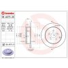 BREMBO Brzdový kotúč plny Ø269mm 08.A273.21