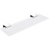 Nimco Kibo - Polička, dĺžka 40 cm, matné sklo/chróm Ki 14091B-40-26