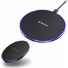 Techsuit Bezdrôtová Nabíjačka Qi 15W RGB USB-C Premium čierna