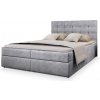 Manželská boxspring posteľ s úložným priestorom Glos M 160x200 - sivá