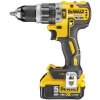 DEWALT Akumulátorová príklepová vŕtačka 18 V bez uhlíkovej kefky (2 x 5,0 Ah akumulátor + nabíjačka) DCD796P2