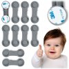 Ricokids bezpečnostní zařízení pro otevírání skříněk 798301 10 ks šedá