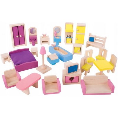 Bigjigs Toys Domček pre bábiky Dolls Furniture 35 cm