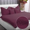 Biante Mušelínové posteľné obliečky Nature MSN-044 Burgundská vínová Jednolôžko 140x200 a 70x90 cm