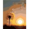 Zuty – Maľovanie Podľa Čísel – Púpava A Zapadajúce Slnko, 80 × 100 cm, Plátno + Rám 8596530090434