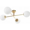 Toolight Tutumi, stropná lampa sklenené gule 4xE27 APP1248-4CP, zlatá lesklá, OSW-14037