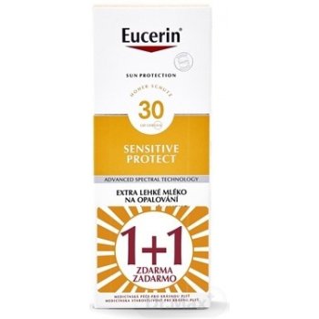 Eucerin Sun Sensitive Protect SPF 30 mlieko na opaľovanie extra ľahké 2 x 150 ml darčeková sada