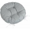BELLATEX Sedák ADÉLA 6202 okrúhly prešívaný priemer 40 cm uni sivý