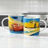 Disney Ambition - Porcelánový hrnček Cars 330ml (Porcelánový hrnček Disney Cars McQueen a Cruz – 330 ml: farebný)