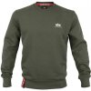 Pánska mikina Alpha Industries Basic Small Logo – tmavozelená