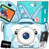 Digitálny fotoaparát ZeeTech Digitálny fotoaparát pre deti Pes 40 Mpx selfie hry modrý