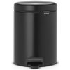 Brabantia Pedálový odpadkový kôš NEWICON 5 l, matná čierna