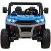 Detské elektrické auto pick‑up 4x4 s kiperom, kufrom, diaľkovým ovládaním a LED – modré